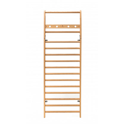A luxury fitness equipment, premium wall bar made with natural wood in oak. NOHRD WallBars