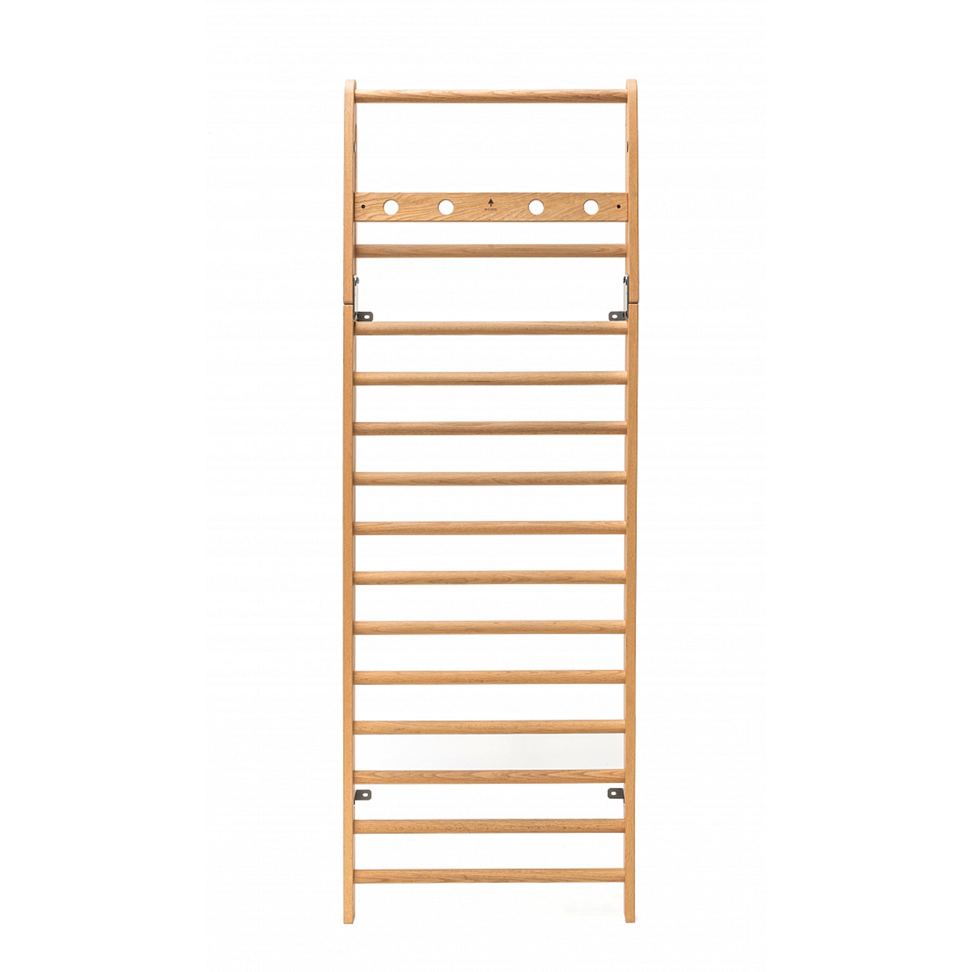 A luxury fitness equipment, premium wall bar made with natural wood in oak. NOHRD WallBars