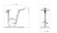 Dimension images of PENT. HANIA, Luxury home gym equipment, Exercise bike