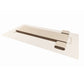 A luxury reformer mat for Pilates exercises, handmade from natural wood and white Italian base leather, PENT. PILATES - REFORMER MAT