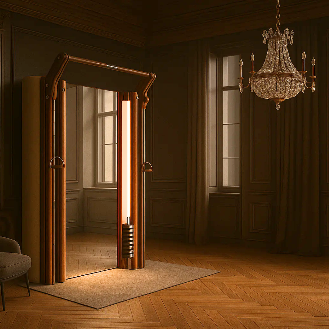 Handcrafted wooden cable machine by PENT