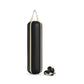 Luxury boxing equipment, handcrafted genuine Italian leather punching bag and boxing gloves, filled with genuine leather scraps. Base leather in black and accent leather in beige color. PENT. RAXA