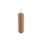 Luxury boxing equipment, handcrafted genuine Italian leather punching bag, filled with genuine leather scraps. With brown base & beige accent Italian leather. PENT. RAXA