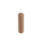 Luxury boxing equipment, handcrafted genuine Italian leather punching bag, filled with genuine leather scraps. With brown base & white accent Italian leather. PENT. RAXA