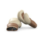 Luxury fitness equipment, handmade boxing gloves with premium Italian leather, base leather in beige and accent leather in brown color. PENT. RAXA - Luxury Boxing Gloves