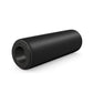 Luxury fitness equipment, handcrafted stretching roller with natural wood and luxurious leather. Customize in black base leather, black accent leather and black ash wood. PENT. ROLA - Luxury Stretching Roller