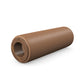 Luxury fitness equipment, handcrafted stretching roller with natural wood and luxurious leather. Customize in brown base leather, brown accent leather and natural walnut wood. PENT. ROLA - Luxury Stretching Roller