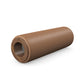 Luxury fitness equipment, handcrafted stretching roller with natural wood and luxurious leather. Customize in brown base leather, grey accent leather and natural walnut wood. PENT. ROLA - Luxury Stretching Roller