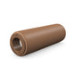 Luxury fitness equipment, handcrafted stretching roller with natural wood and luxurious leather. Customize in brown base leather, white accent leather and natural walnut wood. PENT. ROLA - Luxury Stretching Roller