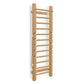 Luxurious home gym equipment, luxury wall bar with removable rungs handcrafted with stainless steel and premium natural oak wood. PENT. SCALA
