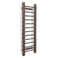 Luxurious home gym equipment, luxury wall bar with removable rungs handcrafted with stainless steel and premium dark walnut wood. PENT. SCALA
