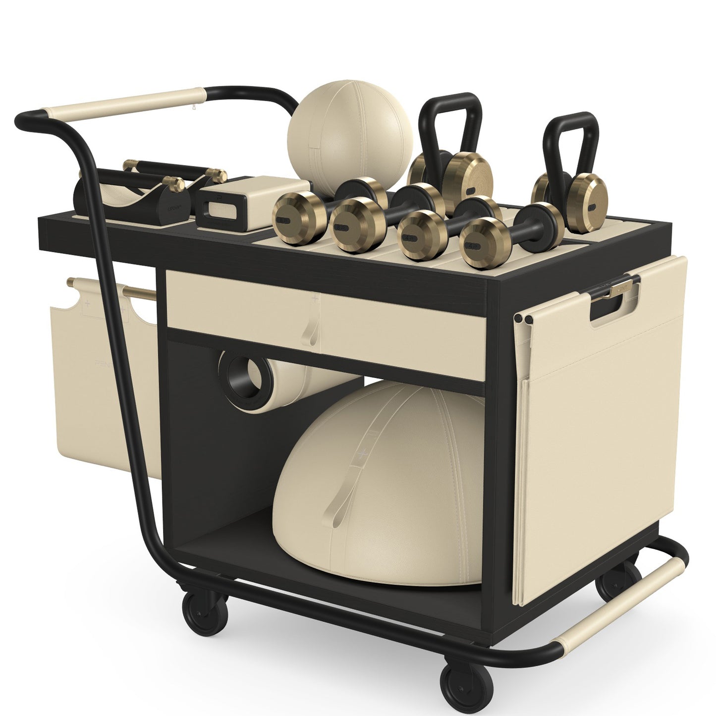 PENT. SOPHIA - In Gold - Luxury Fitness Equipment Mobile Set