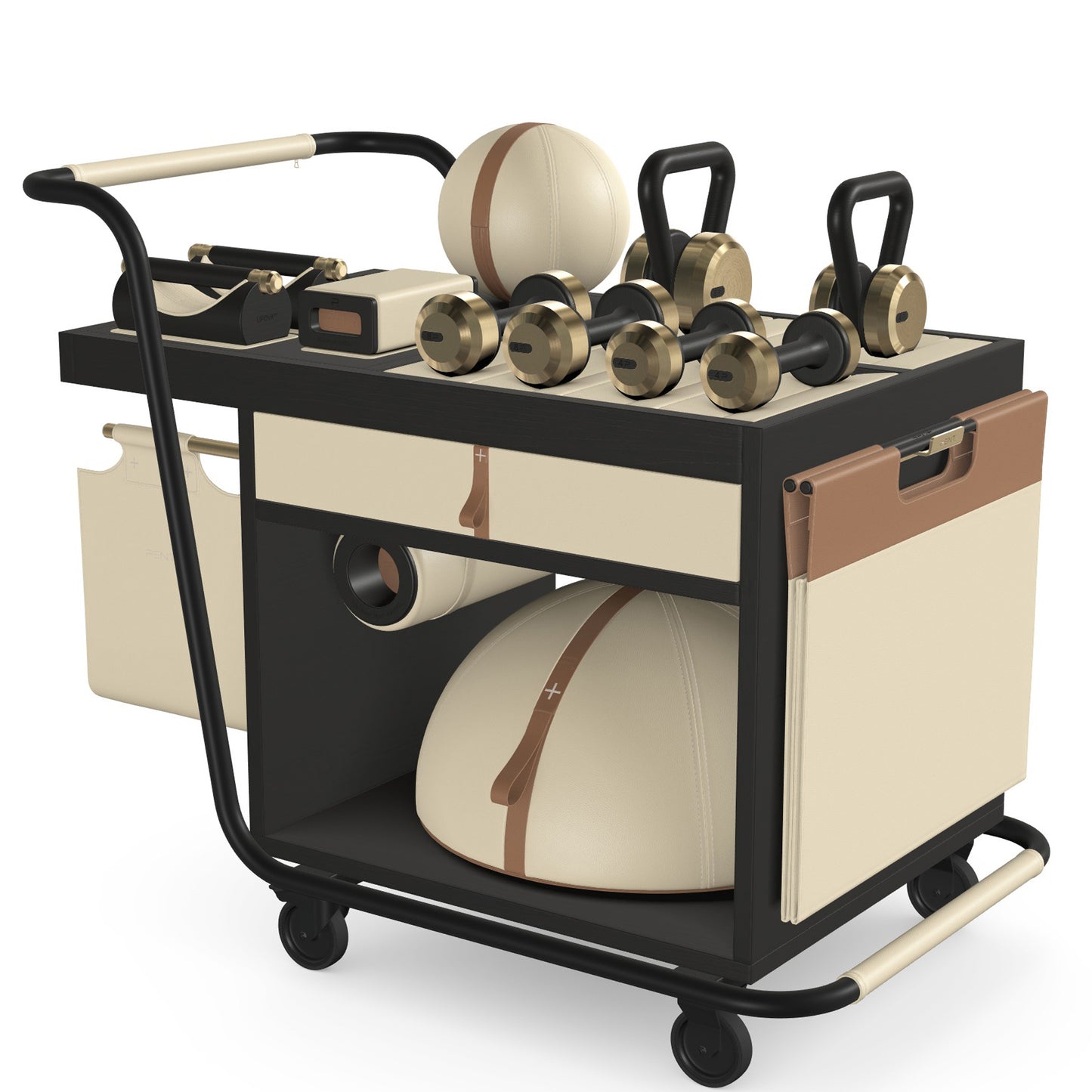 PENT. SOPHIA - In Gold - Luxury Fitness Equipment Mobile Set
