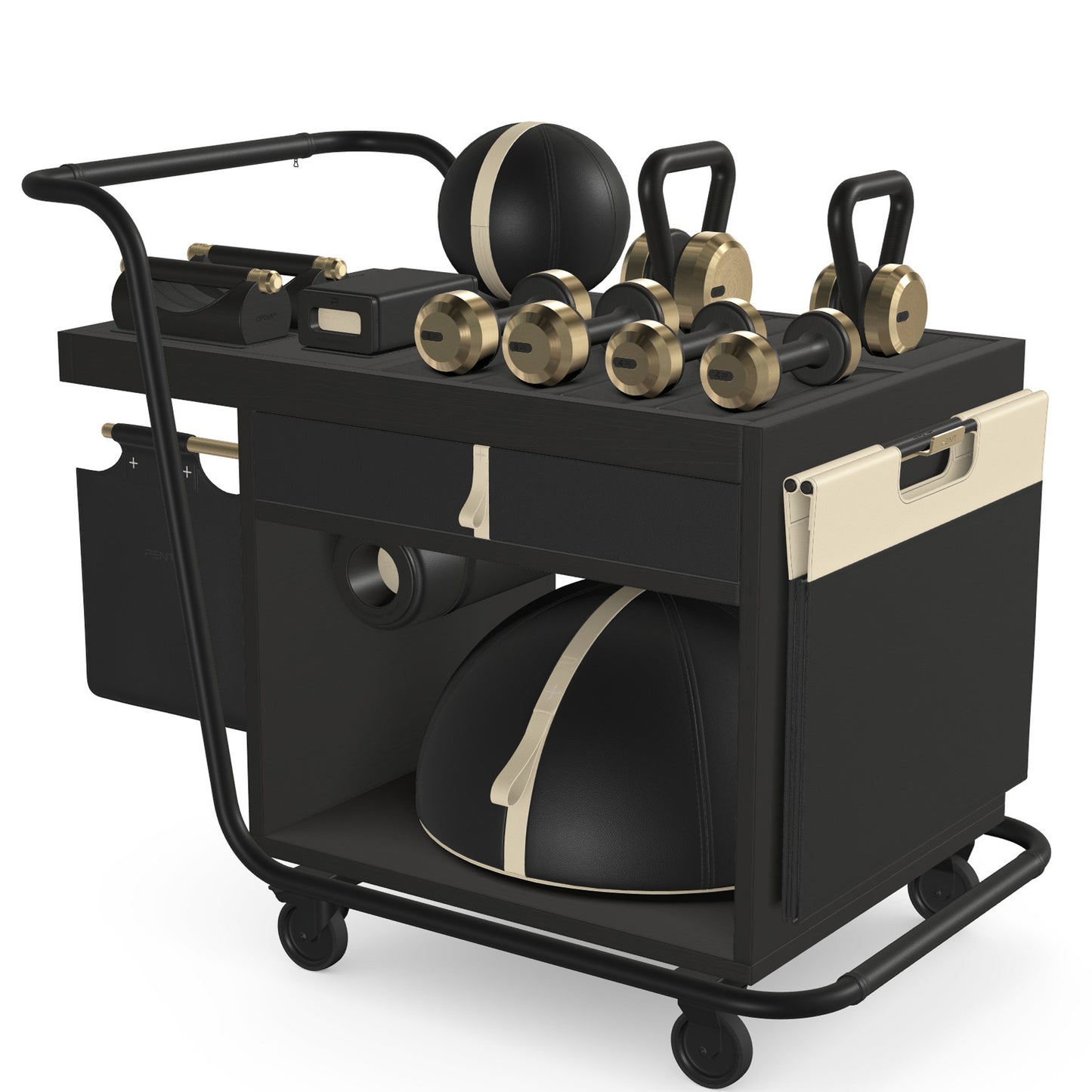 PENT. SOPHIA - In Gold - Luxury Fitness Equipment Mobile Set