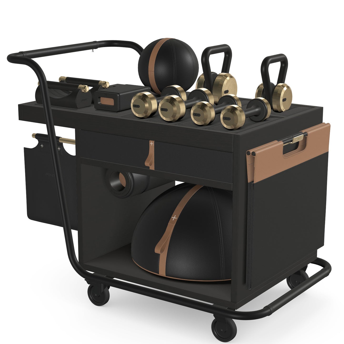 PENT. SOPHIA - In Gold - Luxury Fitness Equipment Mobile Set