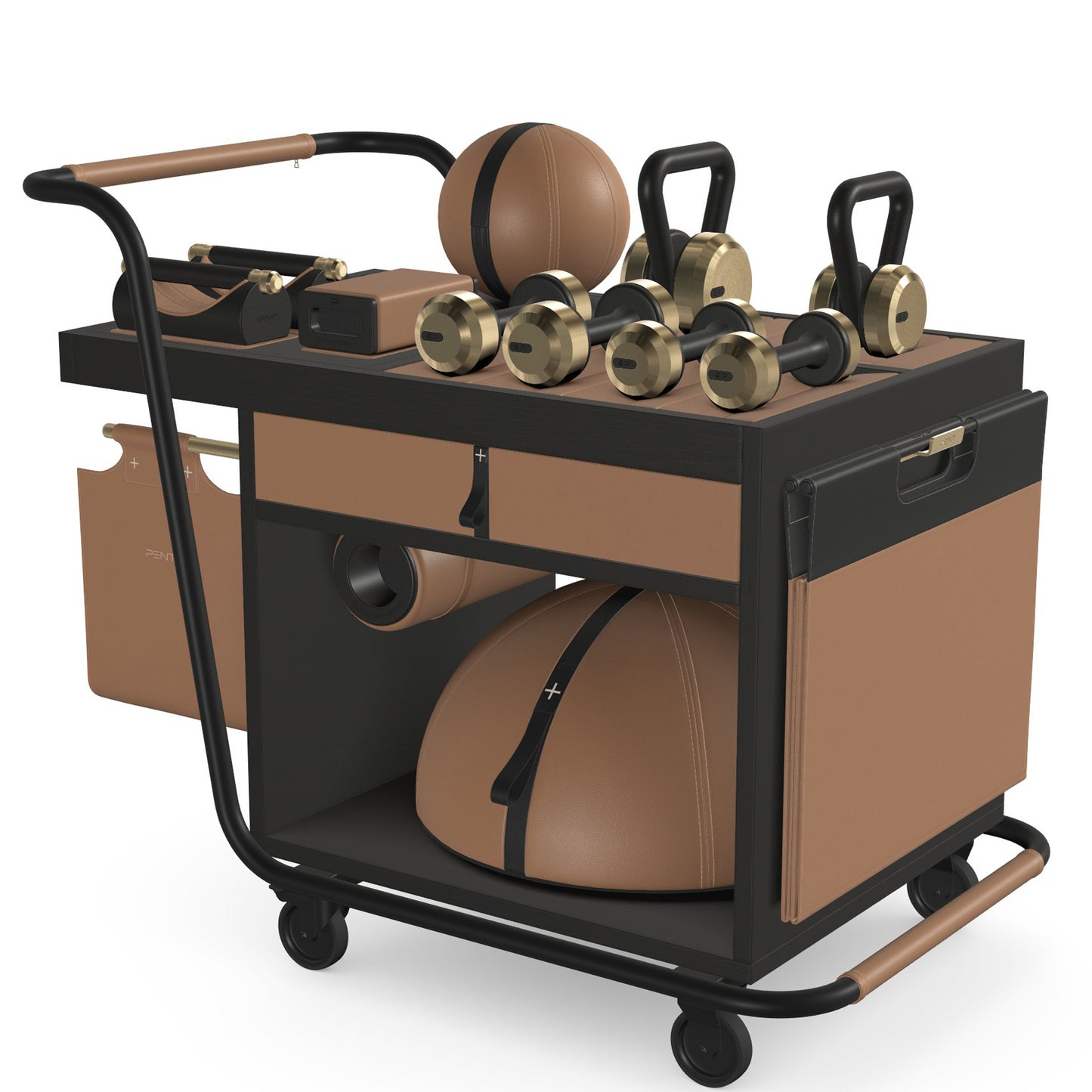 PENT. SOPHIA - In Gold - Luxury Fitness Equipment Mobile Set
