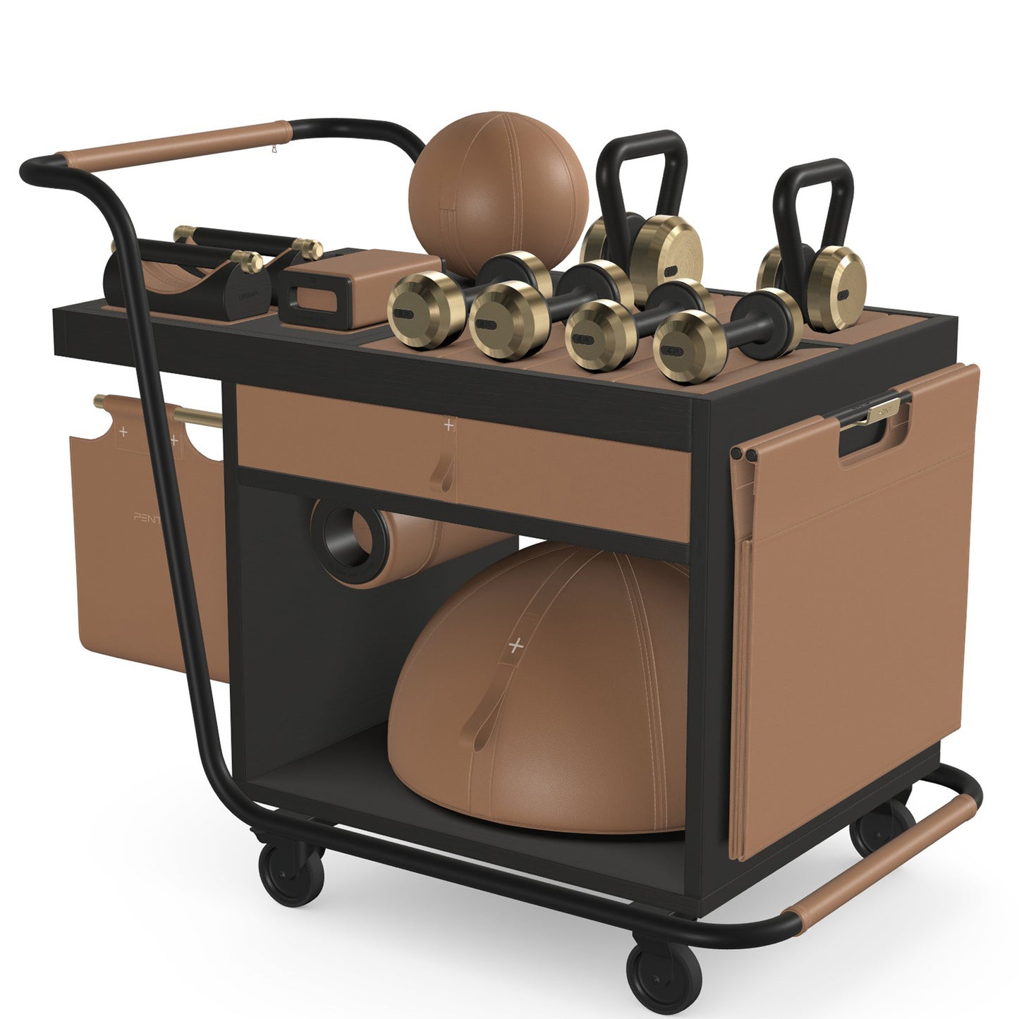 PENT. SOPHIA - In Gold - Luxury Fitness Equipment Mobile Set