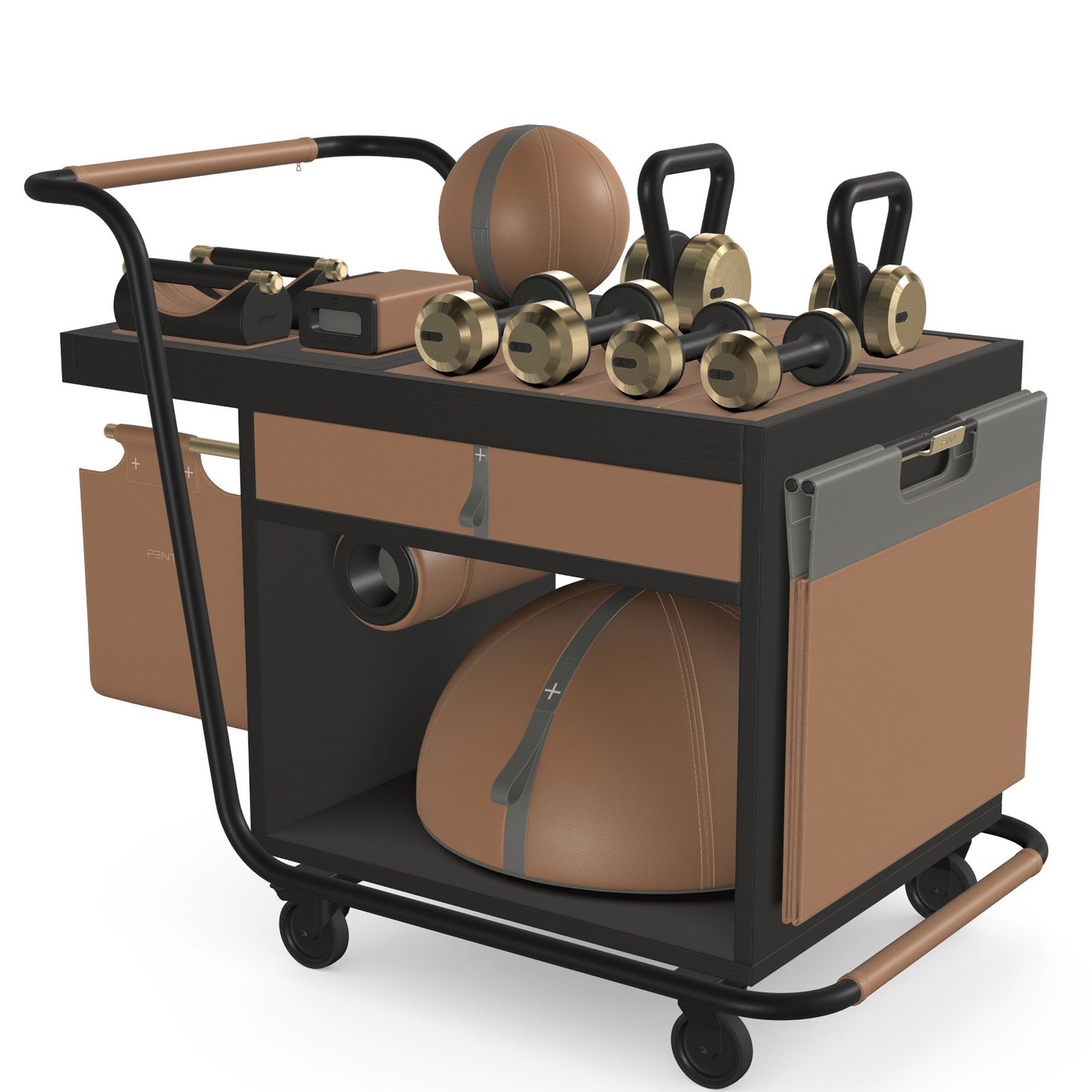 PENT. SOPHIA - In Gold - Luxury Fitness Equipment Mobile Set