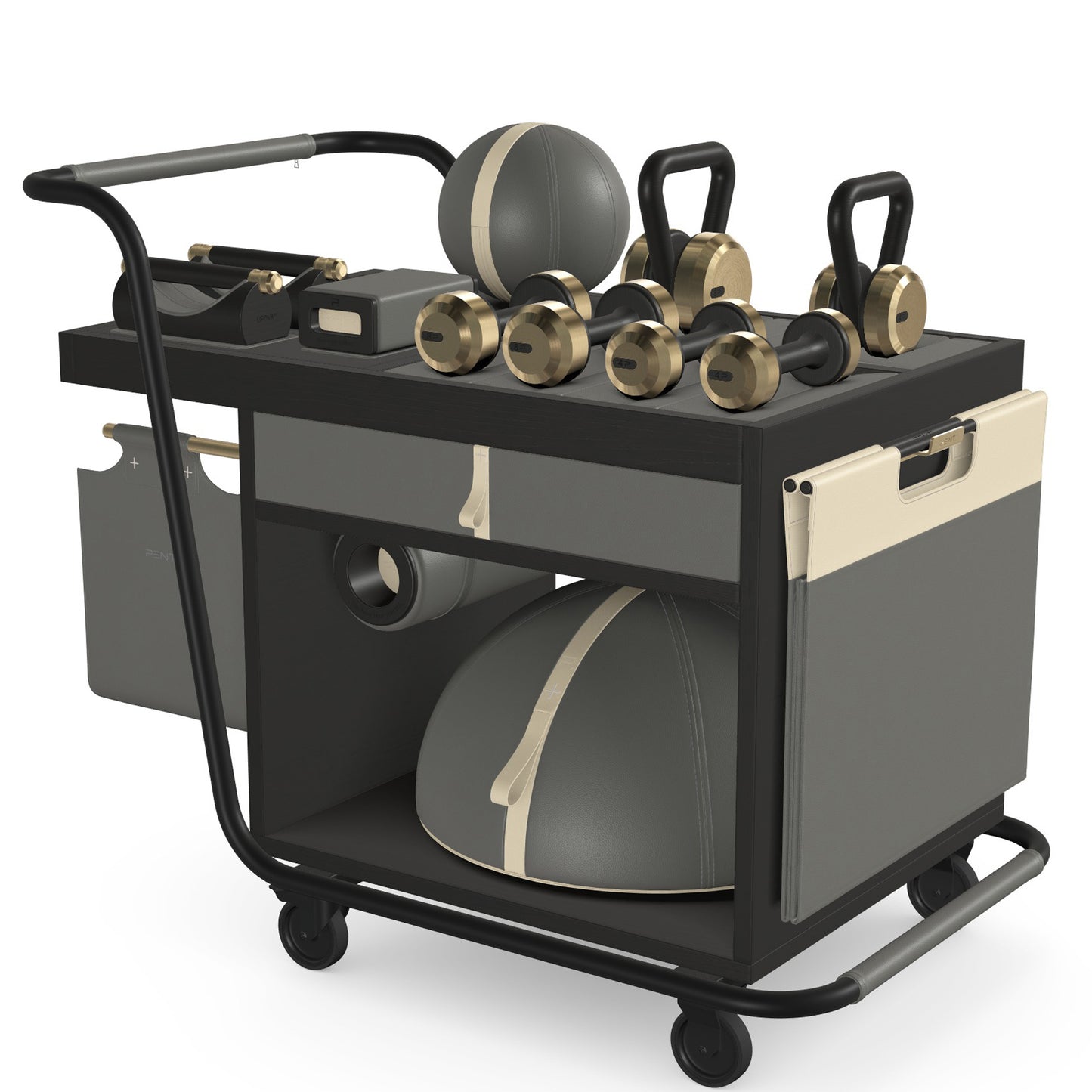 PENT. SOPHIA - In Gold - Luxury Fitness Equipment Mobile Set