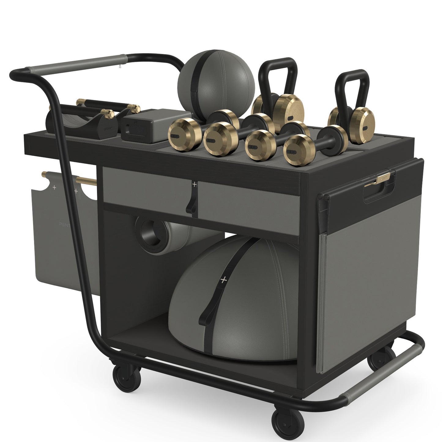 PENT. SOPHIA - In Gold - Luxury Fitness Equipment Mobile Set