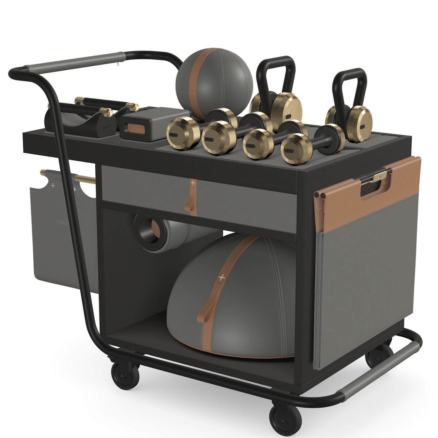 PENT. SOPHIA - In Gold - Luxury Fitness Equipment Mobile Set