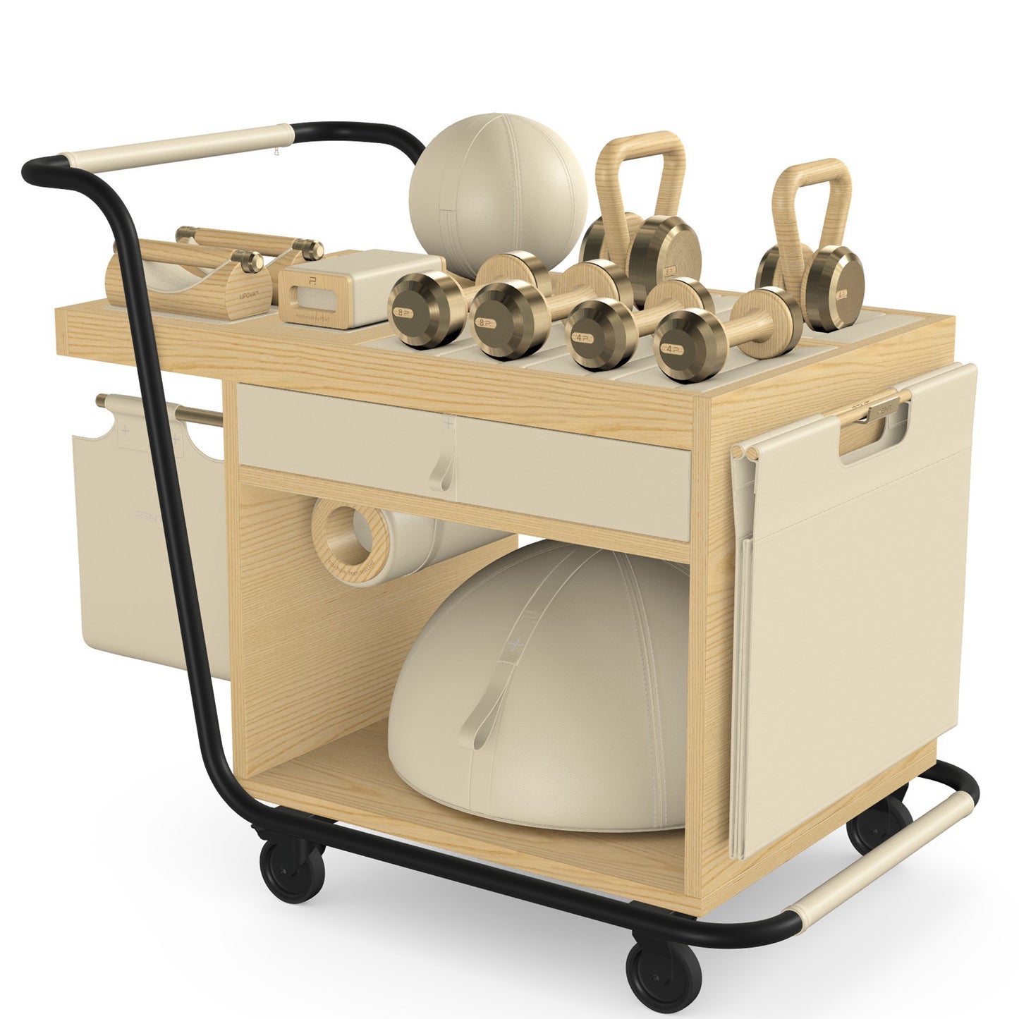 PENT. SOPHIA - In Gold - Luxury Fitness Equipment Mobile Set
