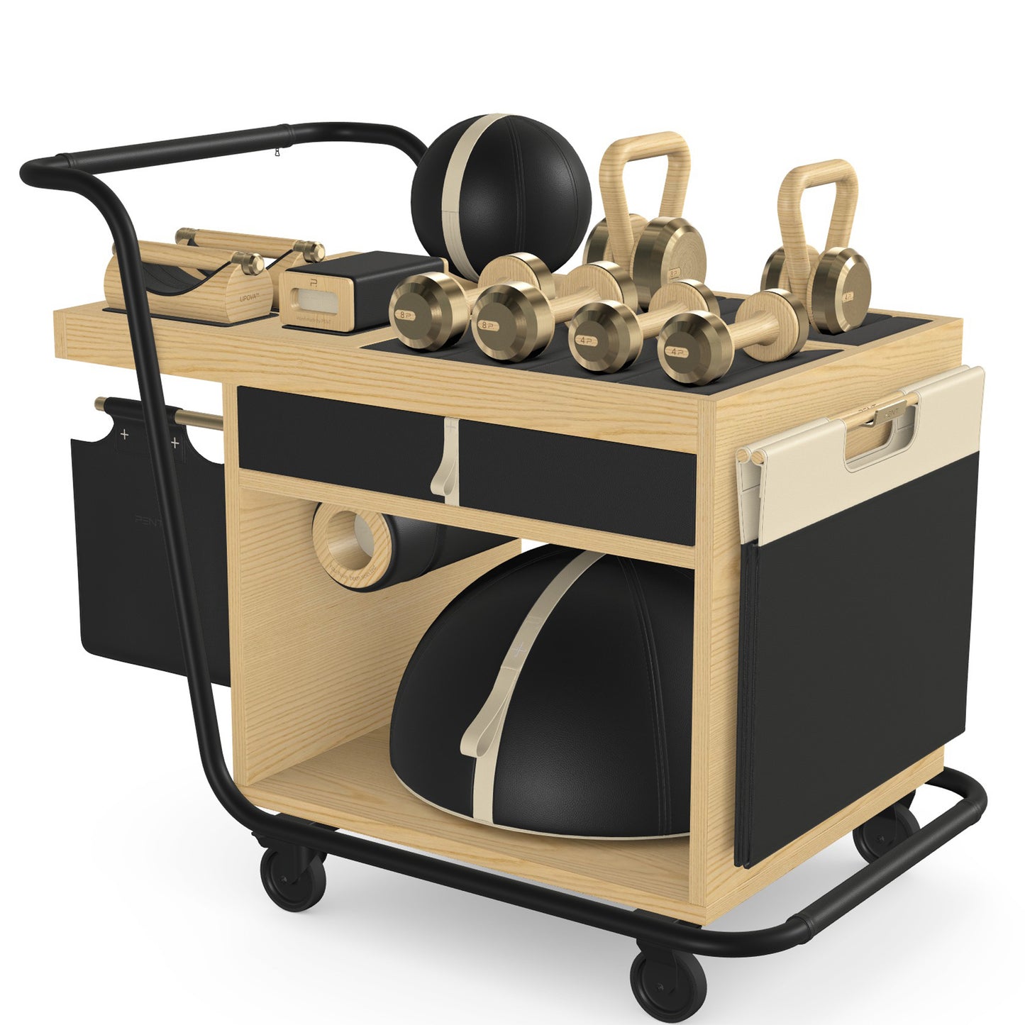 PENT. SOPHIA - In Gold - Luxury Fitness Equipment Mobile Set