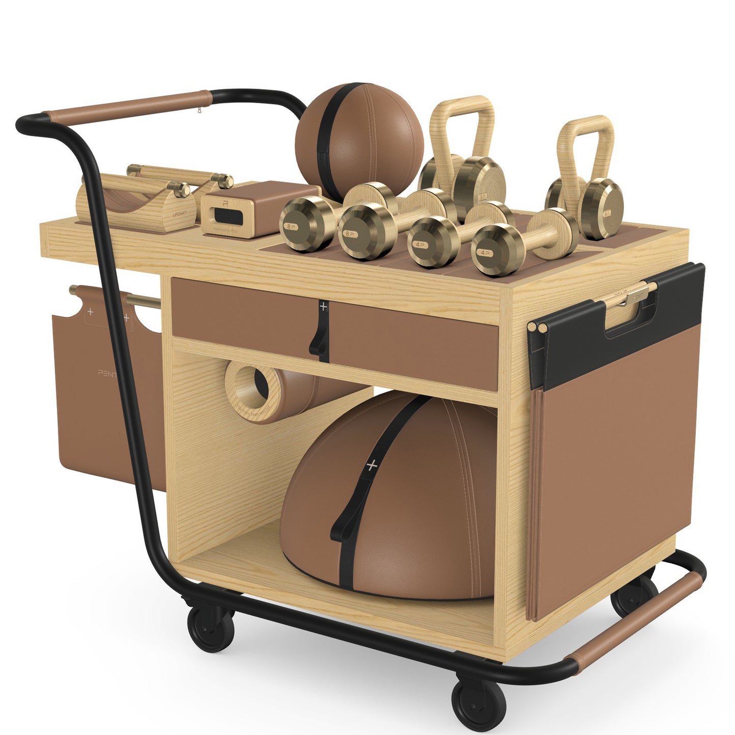 PENT. SOPHIA - In Gold - Luxury Fitness Equipment Mobile Set