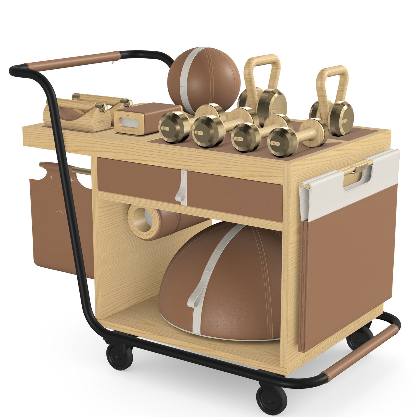 PENT. SOPHIA - In Gold - Luxury Fitness Equipment Mobile Set