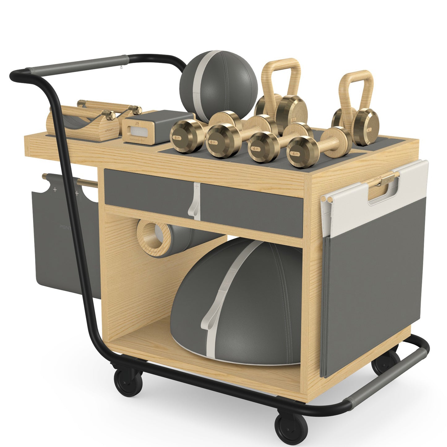 PENT. SOPHIA - In Gold - Luxury Fitness Equipment Mobile Set