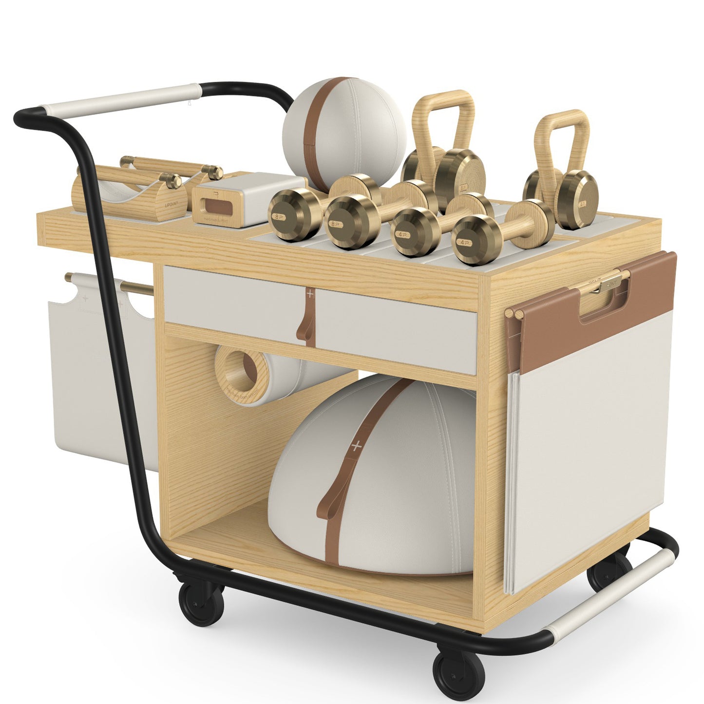 PENT. SOPHIA - In Gold - Luxury Fitness Equipment Mobile Set
