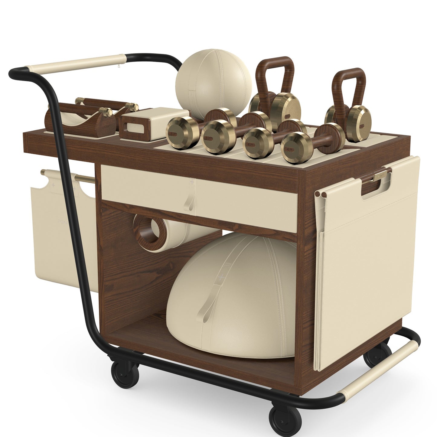 PENT. SOPHIA - In Gold - Luxury Fitness Equipment Mobile Set