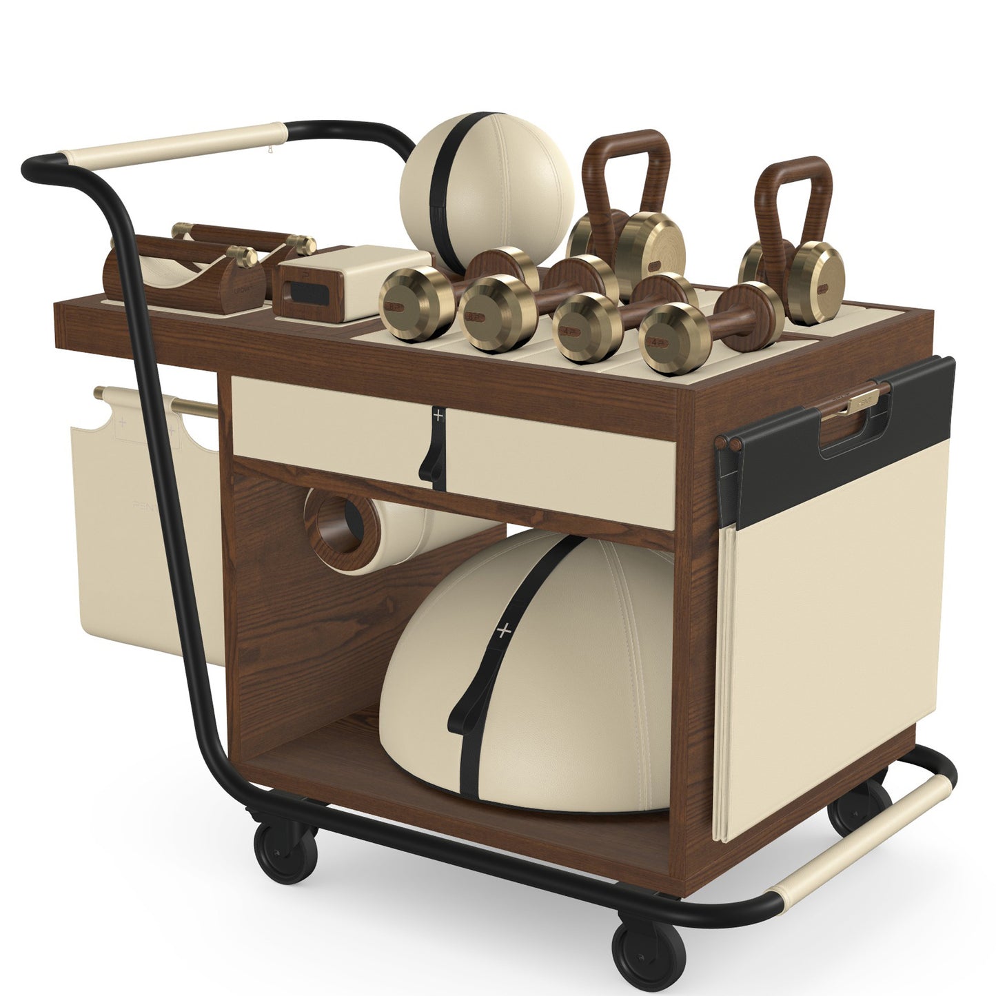 PENT. SOPHIA - In Gold - Luxury Fitness Equipment Mobile Set