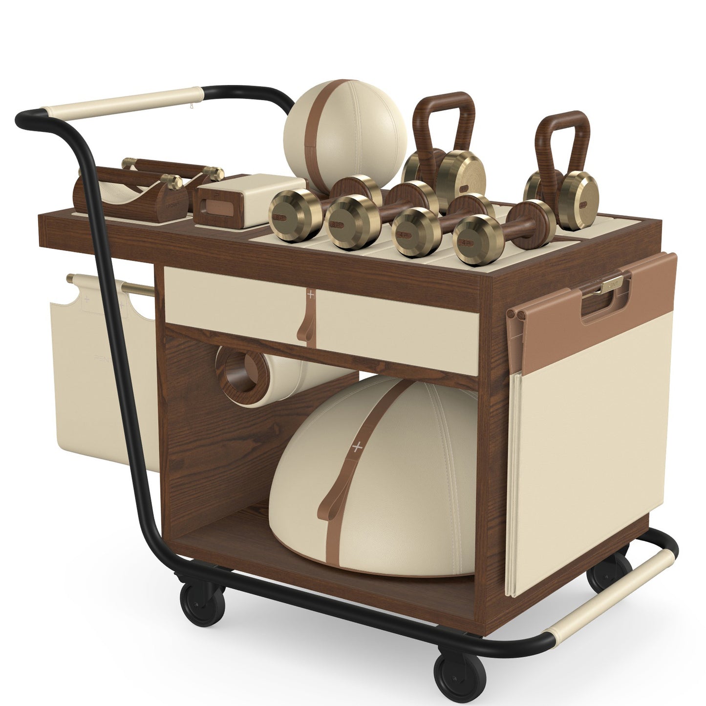 PENT. SOPHIA - In Gold - Luxury Fitness Equipment Mobile Set
