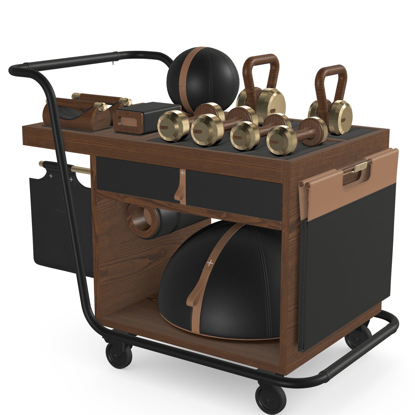 PENT. SOPHIA - In Gold - Luxury Fitness Equipment Mobile Set