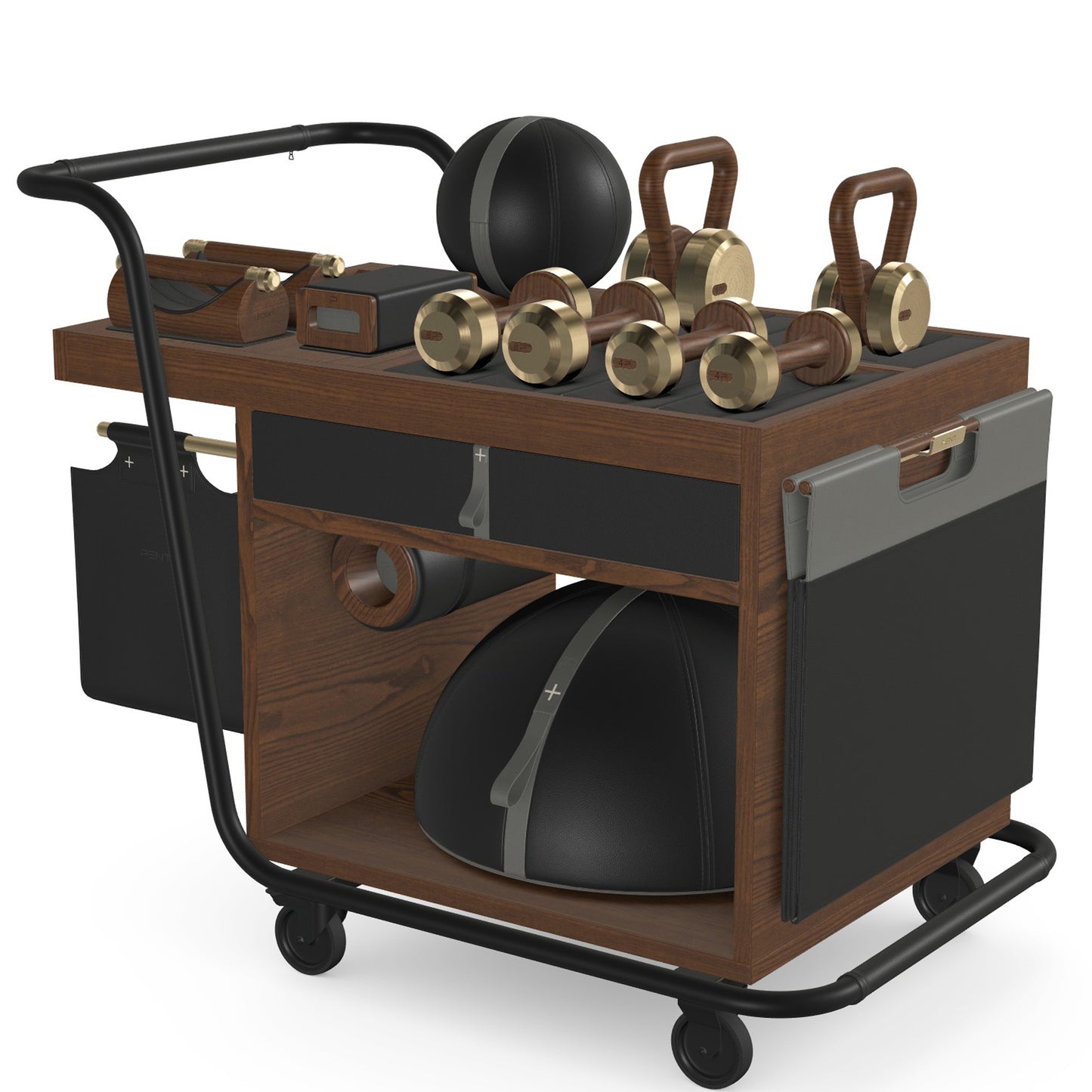 PENT. SOPHIA - In Gold - Luxury Fitness Equipment Mobile Set