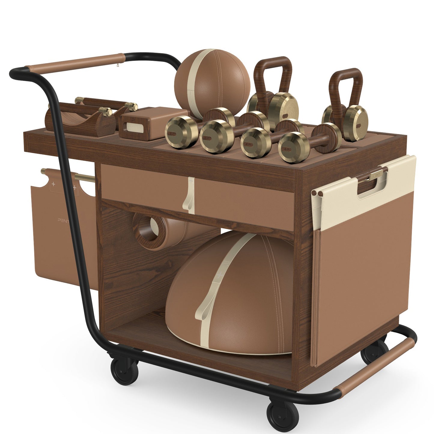 PENT. SOPHIA - In Gold - Luxury Fitness Equipment Mobile Set