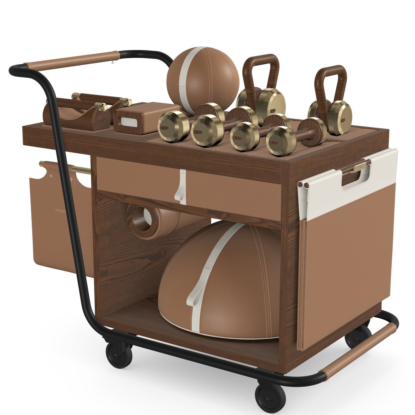 PENT. SOPHIA - In Gold - Luxury Fitness Equipment Mobile Set