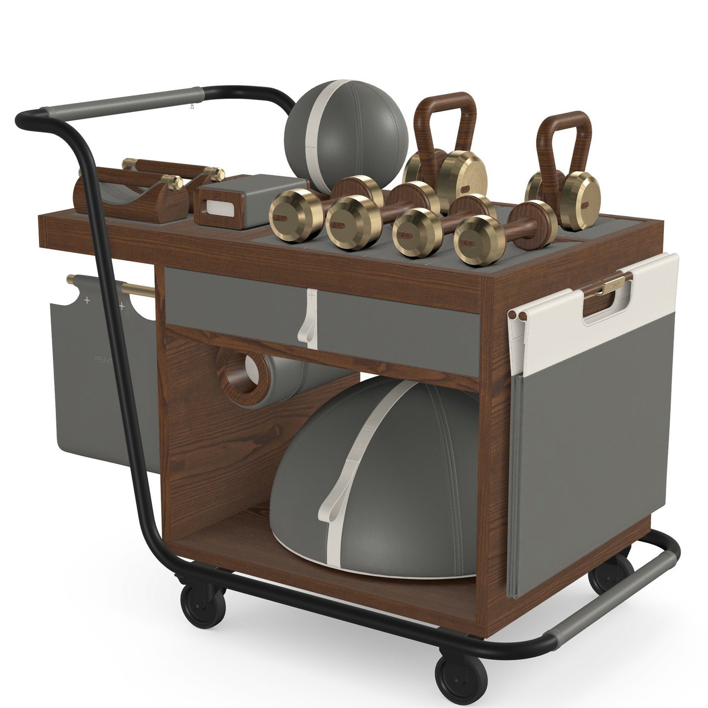 PENT. SOPHIA - In Gold - Luxury Fitness Equipment Mobile Set