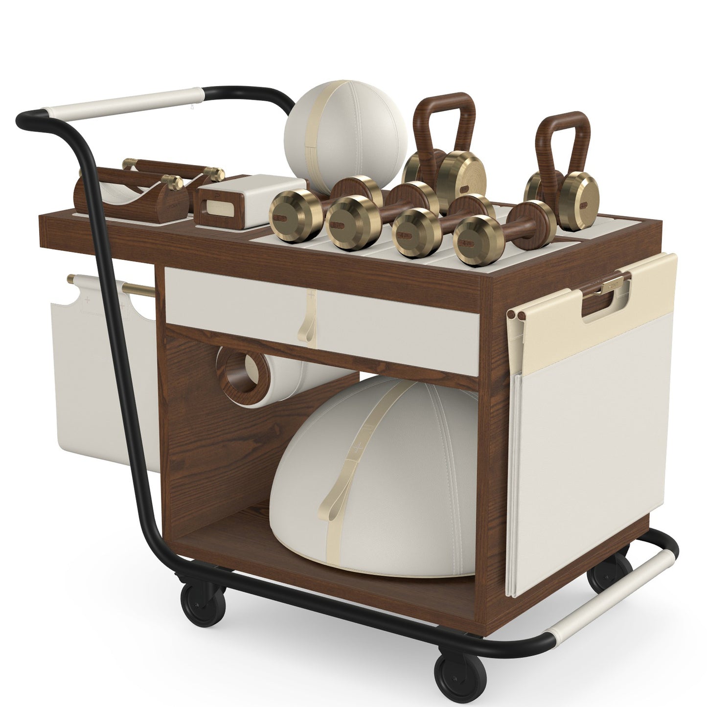 PENT. SOPHIA - In Gold - Luxury Fitness Equipment Mobile Set