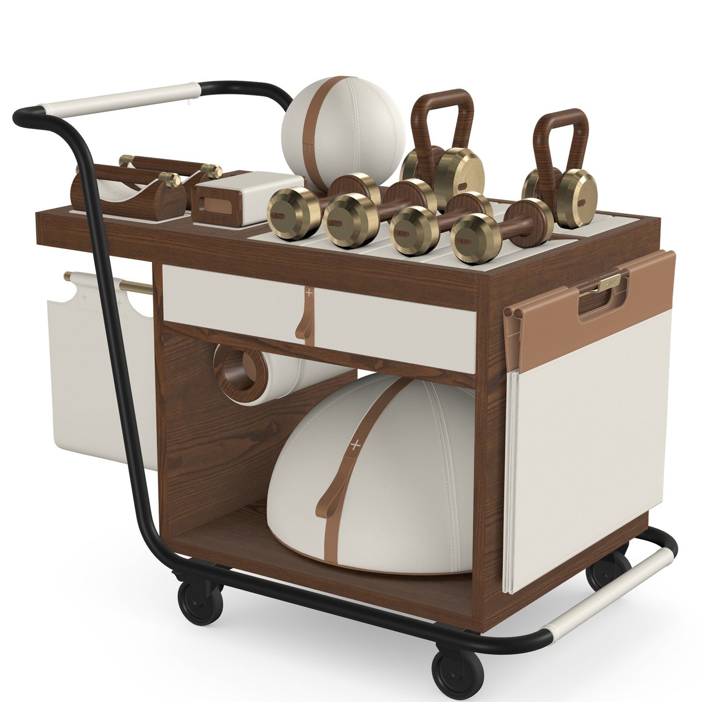 PENT. SOPHIA - In Gold - Luxury Fitness Equipment Mobile Set