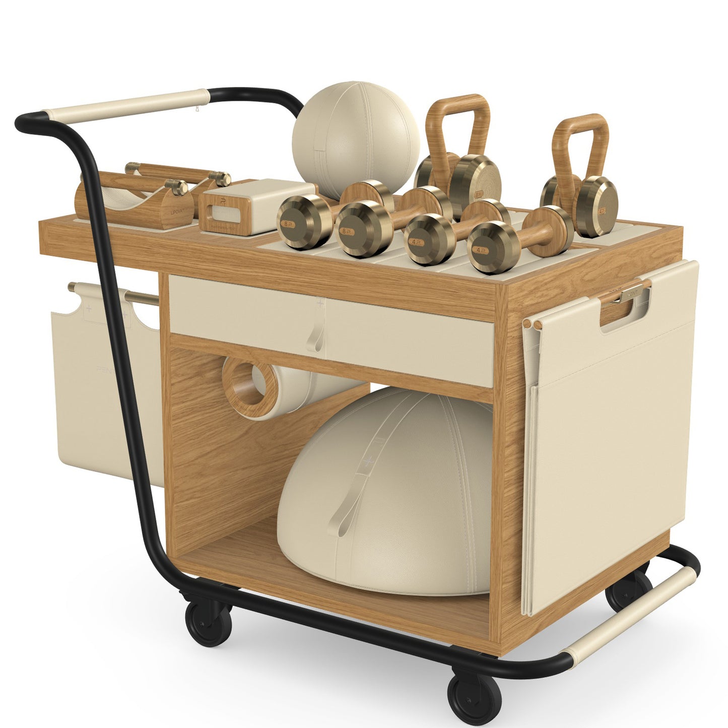 PENT. SOPHIA - In Gold - Luxury Fitness Equipment Mobile Set