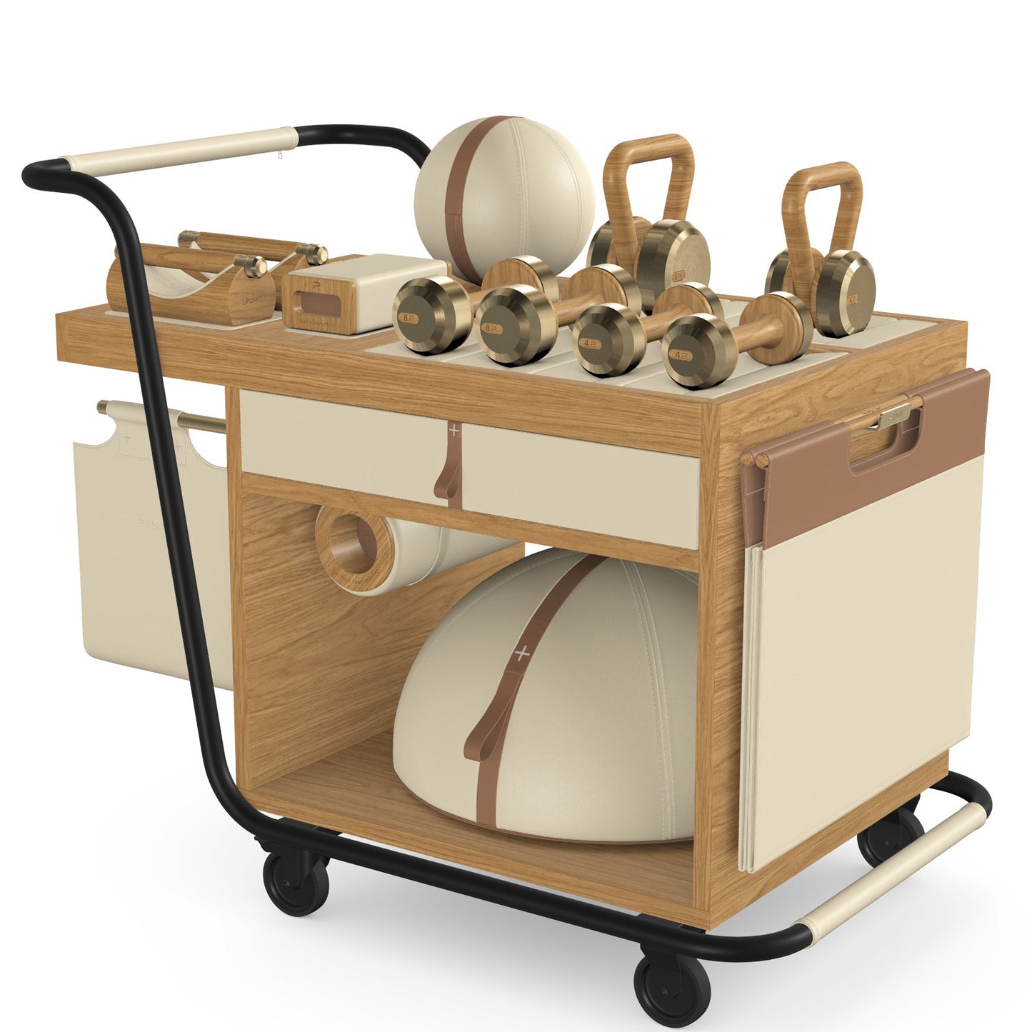 PENT. SOPHIA - In Gold - Luxury Fitness Equipment Mobile Set
