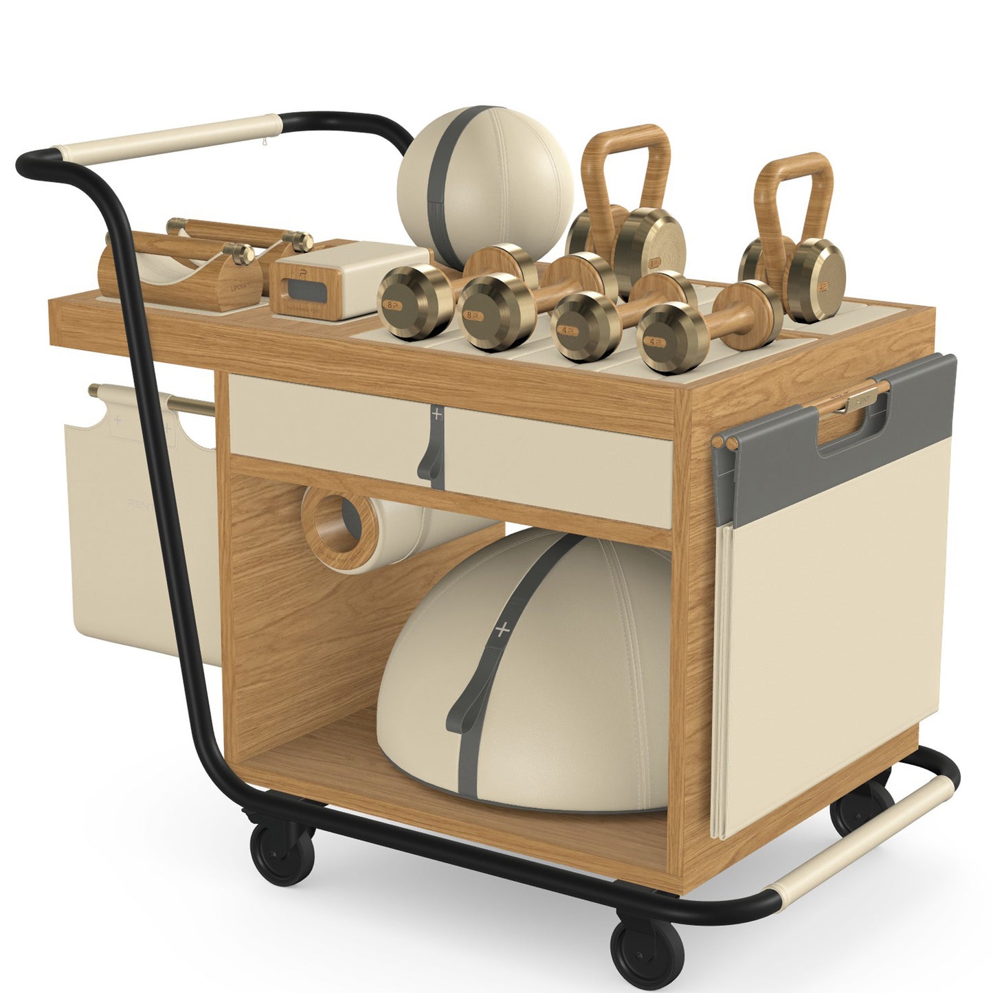 PENT. SOPHIA - In Gold - Luxury Fitness Equipment Mobile Set