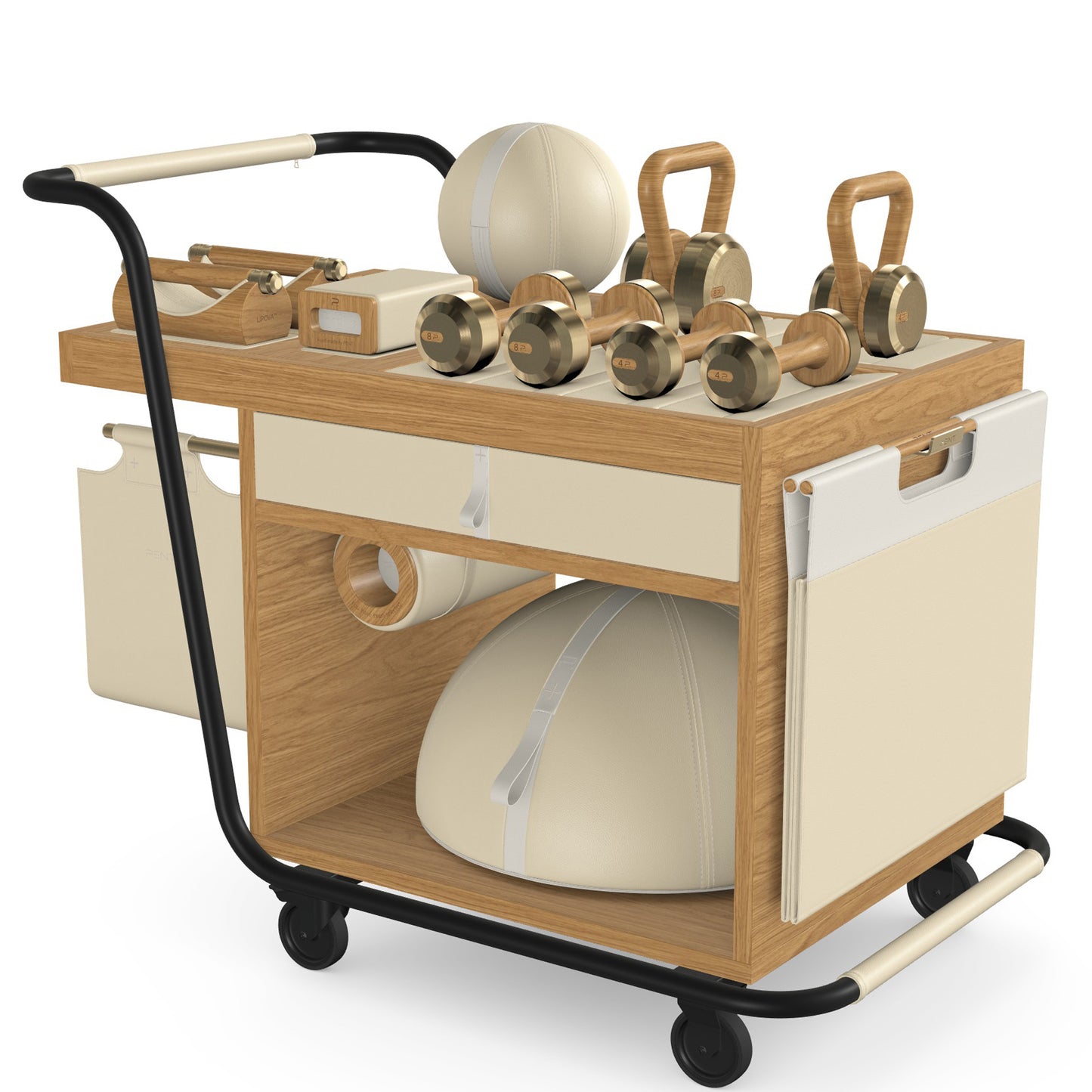 PENT. SOPHIA - In Gold - Luxury Fitness Equipment Mobile Set