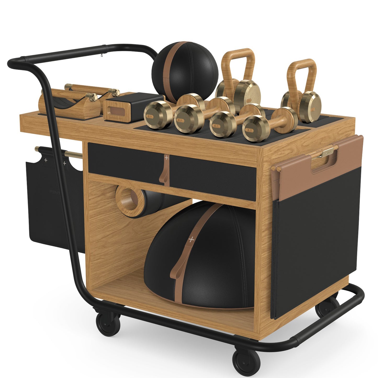 PENT. SOPHIA - In Gold - Luxury Fitness Equipment Mobile Set