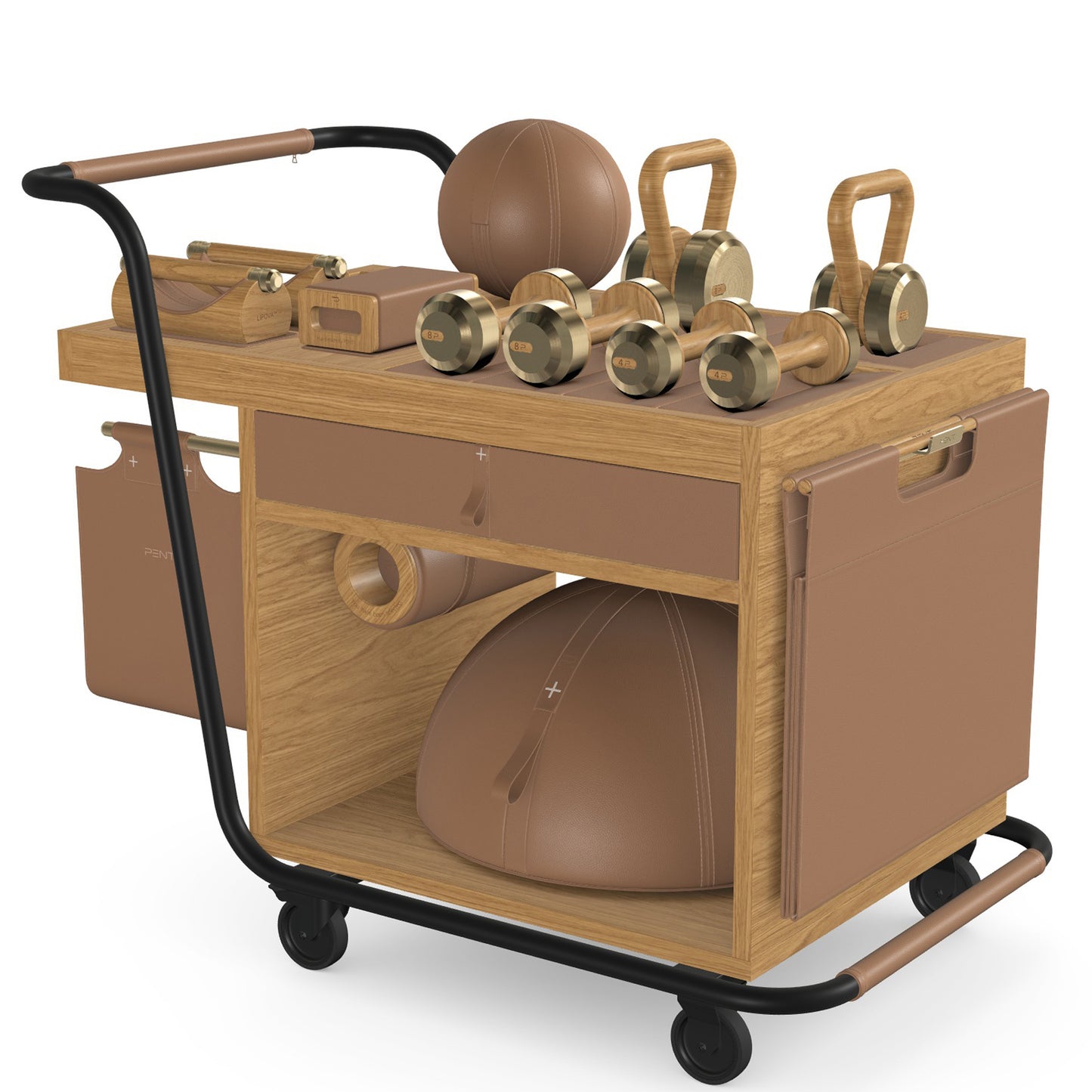 PENT. SOPHIA - In Gold - Luxury Fitness Equipment Mobile Set