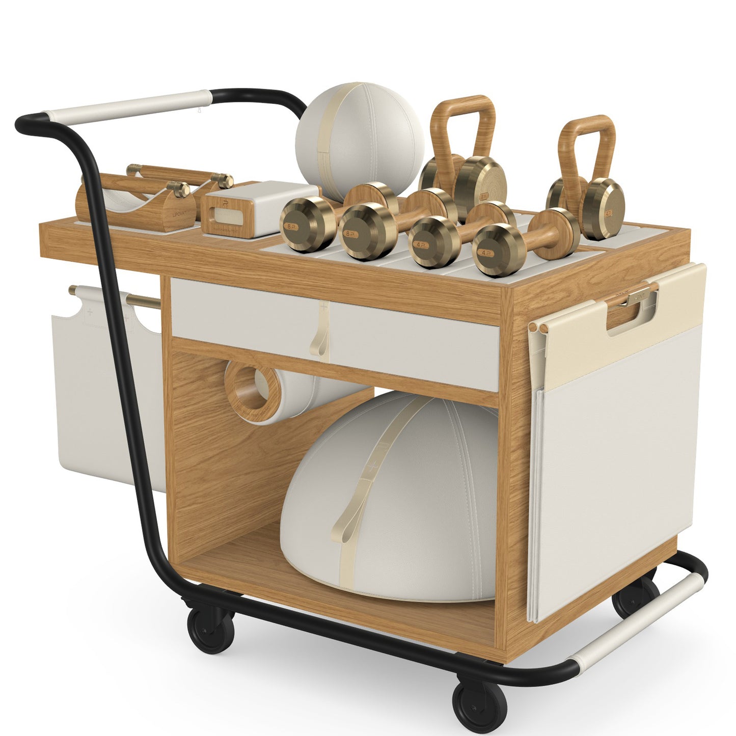 PENT. SOPHIA - In Gold - Luxury Fitness Equipment Mobile Set