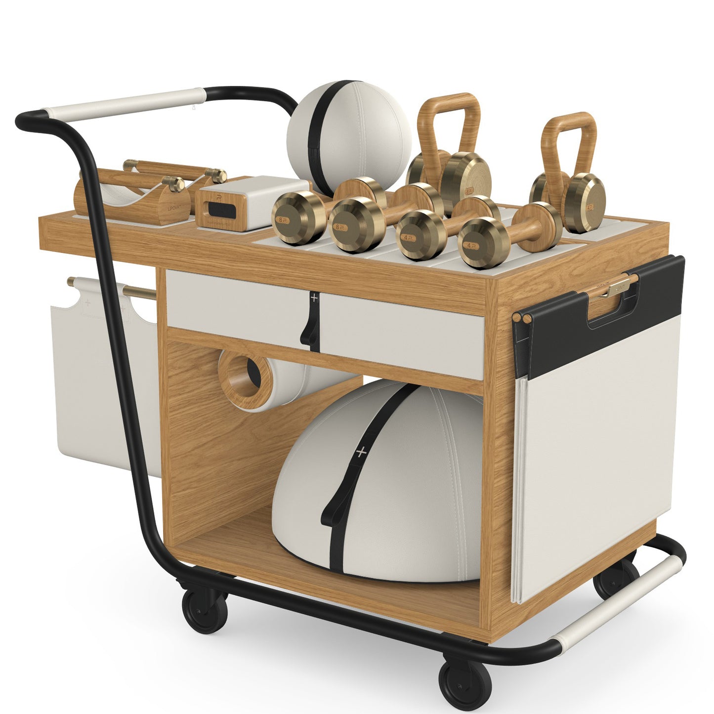 PENT. SOPHIA - In Gold - Luxury Fitness Equipment Mobile Set