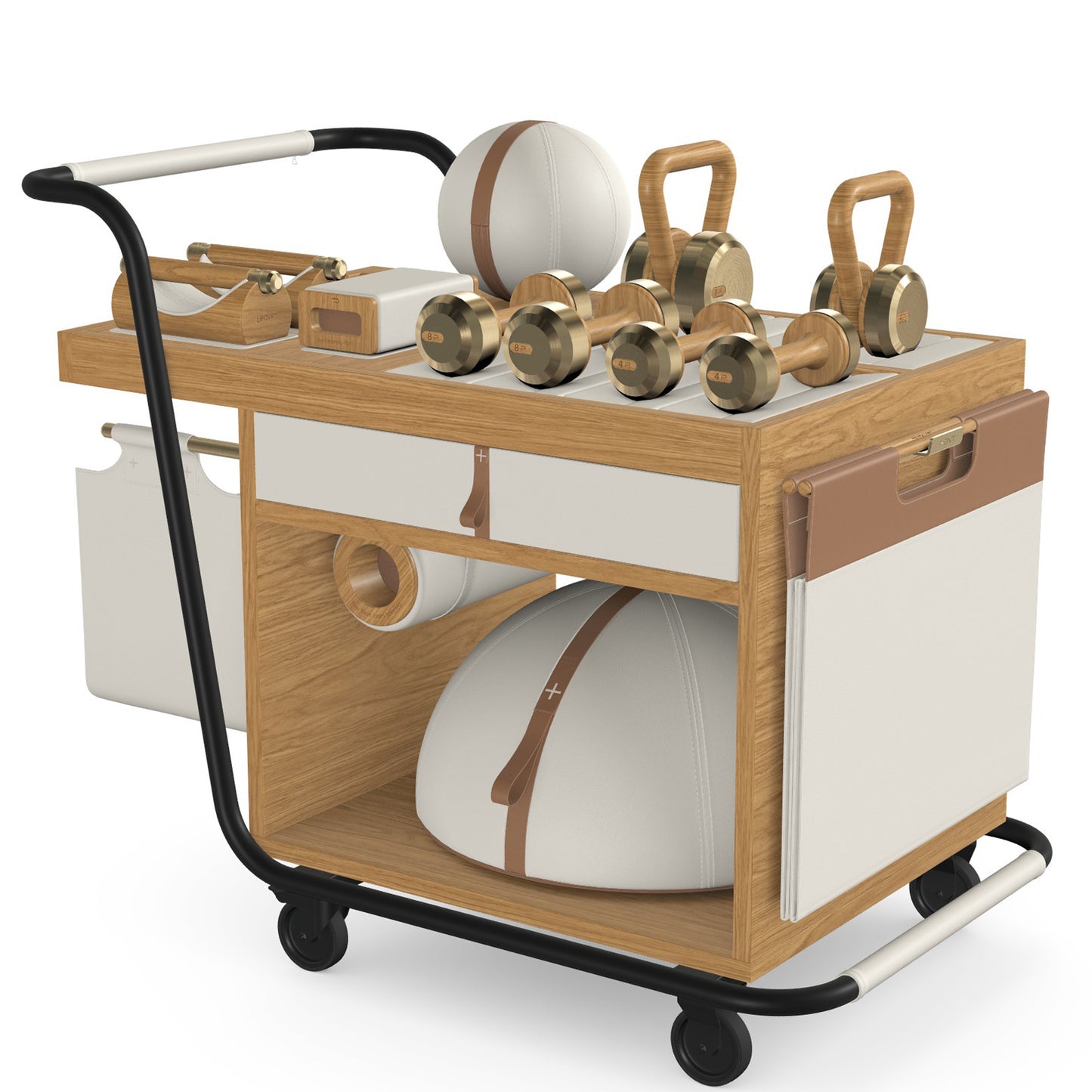 PENT. SOPHIA - In Gold - Luxury Fitness Equipment Mobile Set
